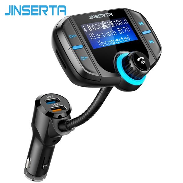 jinserta 1.65'' bluetooth fm modulator 2 port quick charge 3.0 charger handsfm transmitter car kit mp3 player siri
jinserta 1.65'' bluetooth fm modulator 2 port quick charge 3.0 charger handsfm transmitter car kit mp3 player siri