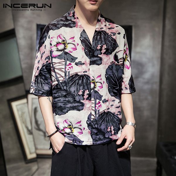 incerun mens ethnic style shirts man loose retro printed short sleeve shirt v neck cotton summer beach holiday blouse 3xl, White;black
incerun mens ethnic style shirts man loose retro printed short sleeve shirt v neck cotton summer beach holiday blouse 3xl, White;black