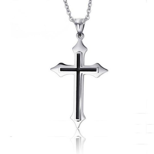 in stainless steel necklace of the pendant of the mens necklace in chain in black silver royal men's accessories jewelry on neck crucif
in stainless steel necklace of the pendant of the mens necklace in chain in black silver royal men's accessories jewelry on neck crucif