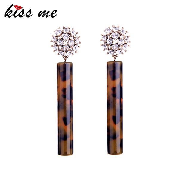 kiss me geometric cylinder leopard resin drop earrings for women vintage gold color crystal dangle earrings fashion accessories, Silver
kiss me geometric cylinder leopard resin drop earrings for women vintage gold color crystal dangle earrings fashion accessories, Silver
