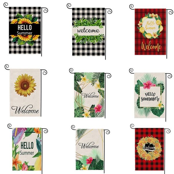 2020 new welcome wreath summer garden flag pattern double-sided printing garden flag 18.5*12.6inch ing
2020 new welcome wreath summer garden flag pattern double-sided printing garden flag 18.5*12.6inch ing
