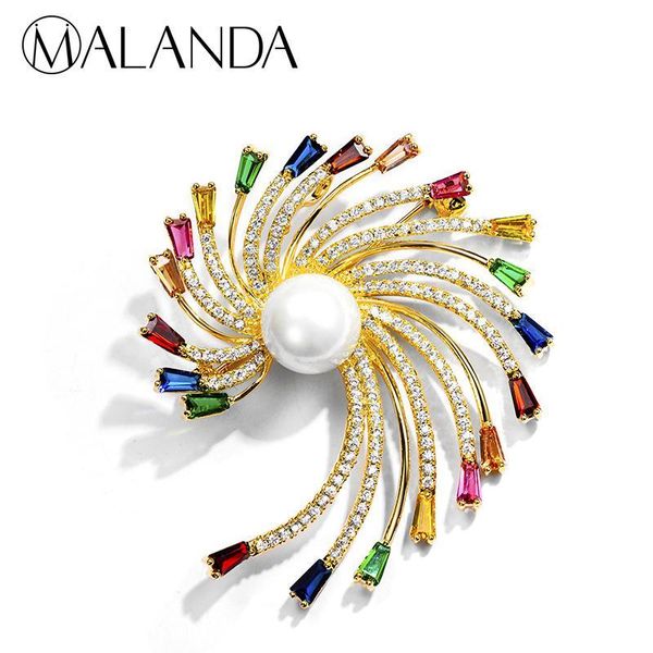 malanda brand round pearl multicolor zircon brooch flower shape gold color brooches for women new fashion wedding jewelry gift, Gray
malanda brand round pearl multicolor zircon brooch flower shape gold color brooches for women new fashion wedding jewelry gift, Gray