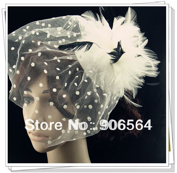 white cover face bridal hair accessories elegant fethaer fascinator hats great as party hats cocktail wedding headpieces, Blue;gray
white cover face bridal hair accessories elegant fethaer fascinator hats great as party hats cocktail wedding headpieces, Blue;gray