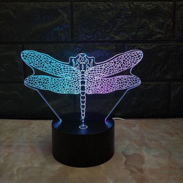 led 3d dragonfly visual night light gift lovely 7 color change 3d lamp christmas decorations gift for baby room lights
led 3d dragonfly visual night light gift lovely 7 color change 3d lamp christmas decorations gift for baby room lights