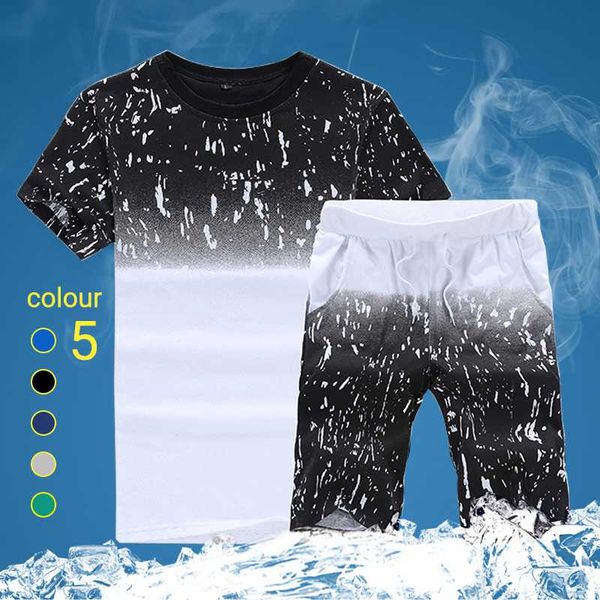 men's tracksuits 2021 men fashion short sleeve t-shirt + shorts sports suit male tracksuit man casual summer workout 2 pieces sets, Gray
men's tracksuits 2021 men fashion short sleeve t-shirt + shorts sports suit male tracksuit man casual summer workout 2 pieces sets, Gray