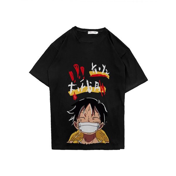 hip hop funny one piece print man's t-shirt japan style harajuku brief casual clothes anime summer all-match loose streetwear, White;black
hip hop funny one piece print man's t-shirt japan style harajuku brief casual clothes anime summer all-match loose streetwear, White;black