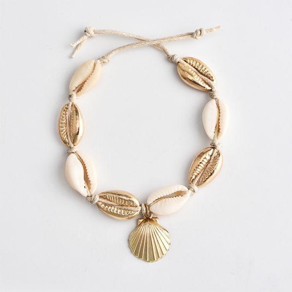 european and american fashion geometric conch shell wire rope anklet, sequin beads, bohemian ankle bracelet, foot ornaments, Red;blue
european and american fashion geometric conch shell wire rope anklet, sequin beads, bohemian ankle bracelet, foot ornaments, Red;blue