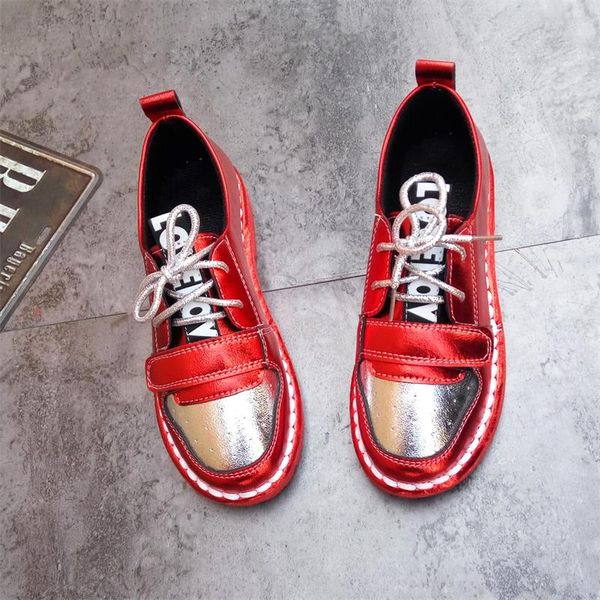 2019 spring and autumn new women's casual shoes wild soft bottom bright tie with students flat shoes, Black
2019 spring and autumn new women's casual shoes wild soft bottom bright tie with students flat shoes, Black