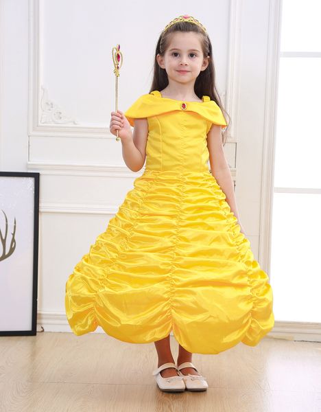 2019 new girls belle costume yellow dress cosplay summer beauty and beast party customs special occasion dresses kids easter halloween cloth, Red;yellow
2019 new girls belle costume yellow dress cosplay summer beauty and beast party customs special occasion dresses kids easter halloween cloth, Red;yellow
