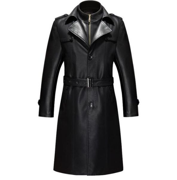 xiu luo 2019 spring men pu leather jackets motorcycle street style ladies' outwear trench coat jacket with belted 4xl, Black
xiu luo 2019 spring men pu leather jackets motorcycle street style ladies' outwear trench coat jacket with belted 4xl, Black