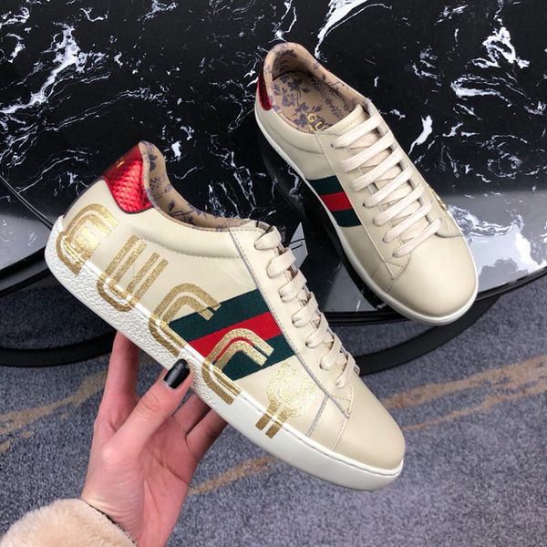 2019 neaker women and men ca ual hoe real leather lettering luxury brand de igner hoe for men ize with box 35 46
2019 neaker women and men ca ual hoe real leather lettering luxury brand de igner hoe for men ize with box 35 46