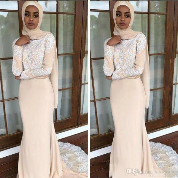 muslim mermaid evening dresses jewel neck lace applique long sleeves floor length formal dress evening gowns wear robes de soirée vestidos, Black;red
muslim mermaid evening dresses jewel neck lace applique long sleeves floor length formal dress evening gowns wear robes de soirée vestidos, Black;red