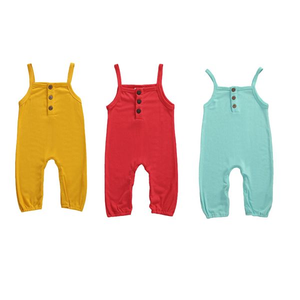jumpsuits 3-24months born infant baby girls sling sleeveless rompers solid color button decor summer playsuit, Blue
jumpsuits 3-24months born infant baby girls sling sleeveless rompers solid color button decor summer playsuit, Blue