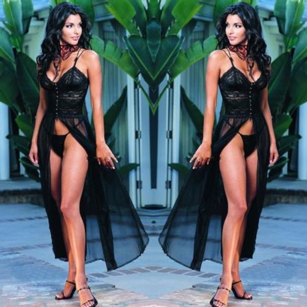 2pcs women lingerie nightie lace mesh see-through sleepwear dress babydoll g-string set gift erotic underwear, Red;black
2pcs women lingerie nightie lace mesh see-through sleepwear dress babydoll g-string set gift erotic underwear, Red;black