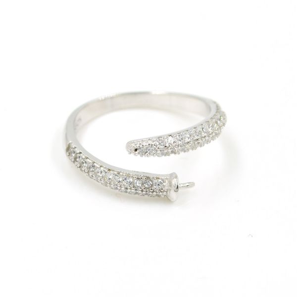 925 silver ring accessories pearl ring holder accessories diy ring holder mouth adjustment serpentine silver ps4mjz030, Slivery;crystal
925 silver ring accessories pearl ring holder accessories diy ring holder mouth adjustment serpentine silver ps4mjz030, Slivery;crystal