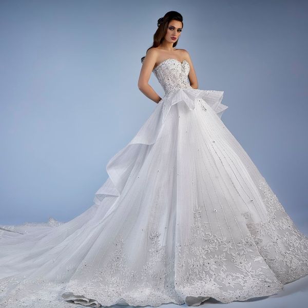 роскошный суд поезд свадебные платья кристаллы кружева аппликация халаты де марие с баской молния назад старинные свадебные платья, White
роскошный суд поезд свадебные платья кристаллы кружева аппликация халаты де марие с баской молния назад старинные свадебные платья, White