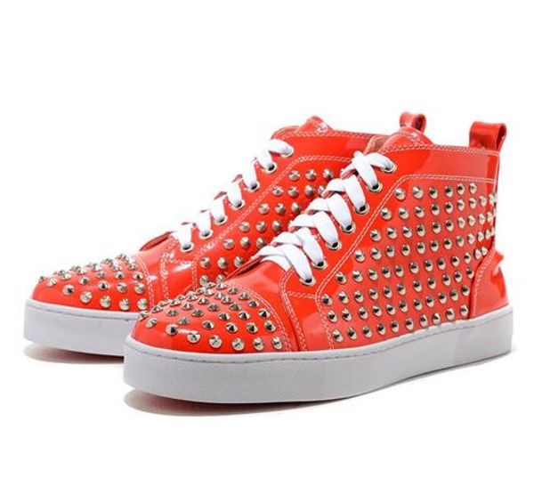 louisflats red bottom sneakers shoes for men,women high casual shoes,fashion pik pik rivets men's flat walking shoes with box 35-46, Black
louisflats red bottom sneakers shoes for men,women high casual shoes,fashion pik pik rivets men's flat walking shoes with box 35-46, Black