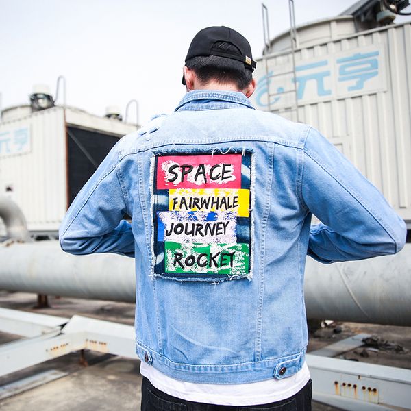 autumn denim jacket men letter embroidery personality jeans jacket men fashion cotton casual denim, Black;brown
autumn denim jacket men letter embroidery personality jeans jacket men fashion cotton casual denim, Black;brown