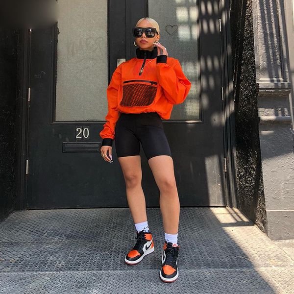 tee shirt femme womens clothing long sleeve mesh patchwork collar zipper summer autumn women fashion loose casual polyester sweatshirt, White
tee shirt femme womens clothing long sleeve mesh patchwork collar zipper summer autumn women fashion loose casual polyester sweatshirt, White