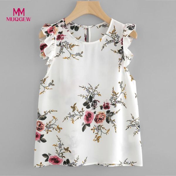 woman floral print butterfly sleeve blouse crop chiffon sleeveless o-neck multicolor color blouse femmes et blouses, White
woman floral print butterfly sleeve blouse crop chiffon sleeveless o-neck multicolor color blouse femmes et blouses, White
