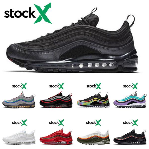 97 black bullet stock x mschf x inri jesus running shoes men women 97s reflective bred red leopard triple black sports sneakers 36-45
97 black bullet stock x mschf x inri jesus running shoes men women 97s reflective bred red leopard triple black sports sneakers 36-45