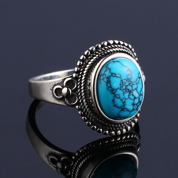 women 100% 925 silver ring 8x10mm natural turquoise vintage ring engagement wedding party gift wholesale
women 100% 925 silver ring 8x10mm natural turquoise vintage ring engagement wedding party gift wholesale