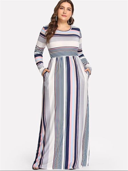 plus size womens casual dresses fashion colorful stripe print panelled womens designer dresses casual females clothing, Black;gray
plus size womens casual dresses fashion colorful stripe print panelled womens designer dresses casual females clothing, Black;gray