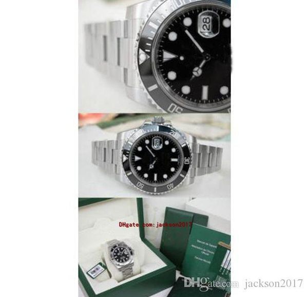 original box certificate 116610 mens watches stainless steel black ceramic bezel black dial 40mm, Slivery;brown
original box certificate 116610 mens watches stainless steel black ceramic bezel black dial 40mm, Slivery;brown