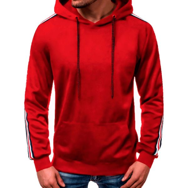 men's fashion athletic hoody sweatshirts casual striped long sleeve loose pullover fleece sporting hooded streetwears, Black
men's fashion athletic hoody sweatshirts casual striped long sleeve loose pullover fleece sporting hooded streetwears, Black