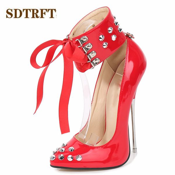 sdtrft zapatos mujer 16cm metal thin high heels wedding shoes woman pointed toe female party ankle strap bowtie punk pumps, Black
sdtrft zapatos mujer 16cm metal thin high heels wedding shoes woman pointed toe female party ankle strap bowtie punk pumps, Black
