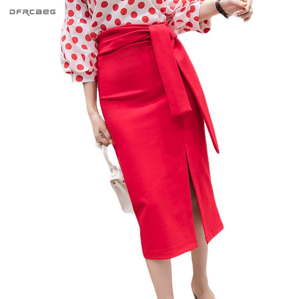 high waist women's plus size skirt with lace belt summer 2020 high waist slip long skirt female office lady work red saia, Black
high waist women's plus size skirt with lace belt summer 2020 high waist slip long skirt female office lady work red saia, Black
