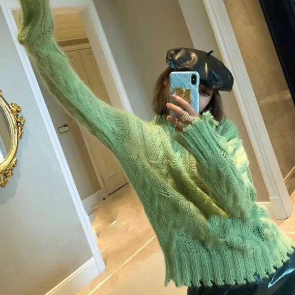 2019 свитер полого мохера дамы осень зима green женской трикотажная с длинным рукавом пуловером топ женский трикотажем, White;black
2019 свитер полого мохера дамы осень зима green женской трикотажная с длинным рукавом пуловером топ женский трикотажем, White;black