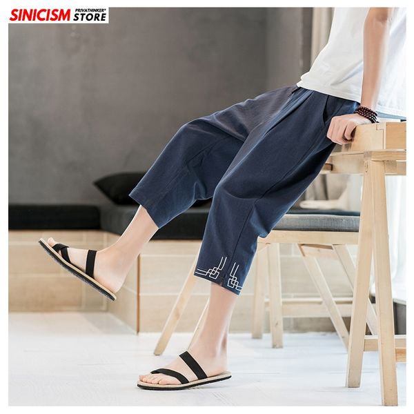 sinicism store men solid linen harem pants mens breathable 2020 chinese style loose toursers male summer pants oversize bottoms, Black
sinicism store men solid linen harem pants mens breathable 2020 chinese style loose toursers male summer pants oversize bottoms, Black