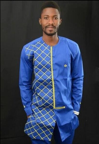 2019 causal printed men shirt suit, Gray