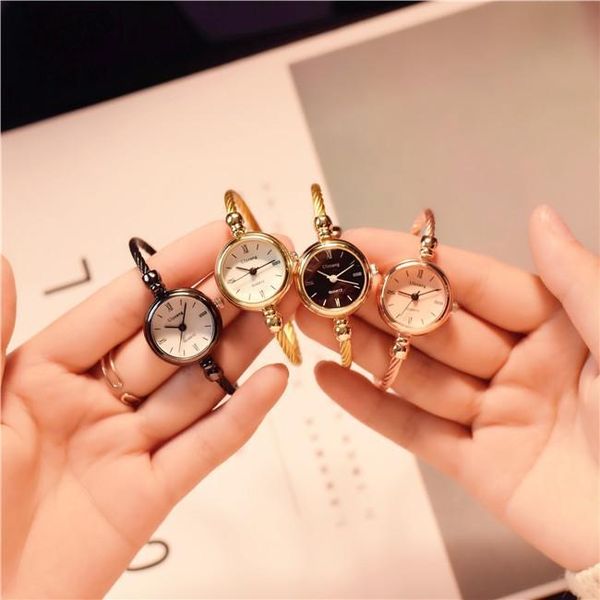 fashion small gold bangle bracelet luxury watches stainless steel retro ladies quartz wristwatches fashion casual women dress watch 1 pc, Slivery;brown
fashion small gold bangle bracelet luxury watches stainless steel retro ladies quartz wristwatches fashion casual women dress watch 1 pc, Slivery;brown