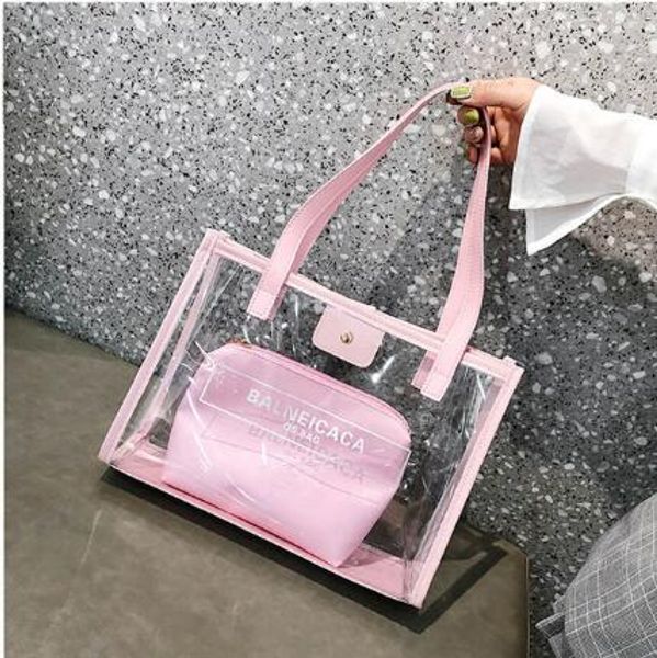 2019 new women's luxury waterproof pvc jelly bag lady's fashion letter printed transparent single shoulder bag girl's handbag
2019 new women's luxury waterproof pvc jelly bag lady's fashion letter printed transparent single shoulder bag girl's handbag