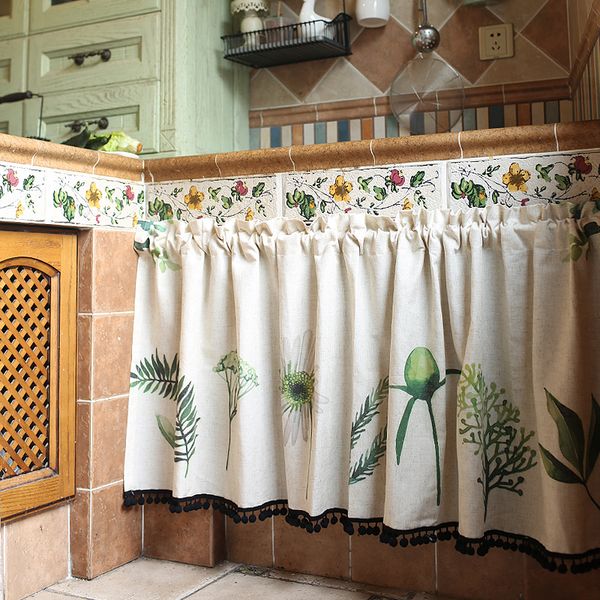 pastoral kitchen curtains floral leaves printed door curtain quality linen short curtain half coffee window valance
pastoral kitchen curtains floral leaves printed door curtain quality linen short curtain half coffee window valance
