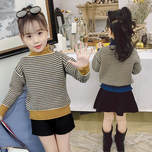 girls knitted turtleneck sweater fall winter children's fashion striped knitwear clothes kids casual cartoon deer pullovers b243, Blue
girls knitted turtleneck sweater fall winter children's fashion striped knitwear clothes kids casual cartoon deer pullovers b243, Blue