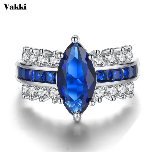exquisite oval-shaped wedding rings royal blue zircon ring for women bijoux anel femme engagement ring statement jewelry gift, Silver
exquisite oval-shaped wedding rings royal blue zircon ring for women bijoux anel femme engagement ring statement jewelry gift, Silver
