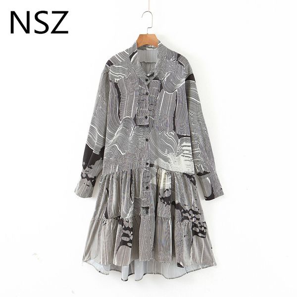 nsz women animal zebra oversized dress long sleeve pleated dress outfits button fashionable loose fit ropa mujer vestidos, Black;gray
nsz women animal zebra oversized dress long sleeve pleated dress outfits button fashionable loose fit ropa mujer vestidos, Black;gray