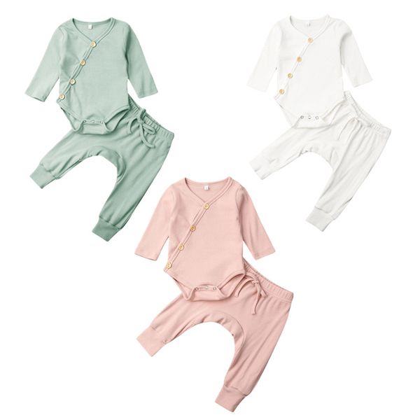 0-18m solid clothing newborn kid baby boy girl clothes comfy jumpsuit romper long pants outfit set, White
0-18m solid clothing newborn kid baby boy girl clothes comfy jumpsuit romper long pants outfit set, White