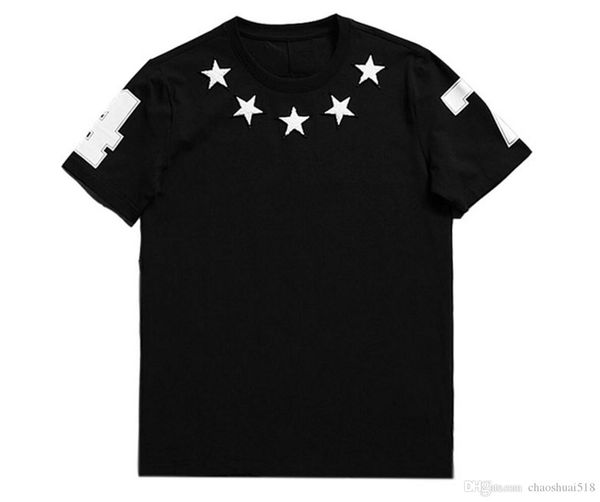 2017 summer embroidery star number print t-shirt men short sleeve cotton tee o-neck casual t shirt men's clothing, White;black
2017 summer embroidery star number print t-shirt men short sleeve cotton tee o-neck casual t shirt men's clothing, White;black