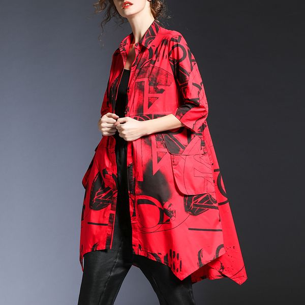 europe spring america middle-long shirt irregular medium-long and print and shirts dress 2019 loose women's characteristic women xquta
europe spring america middle-long shirt irregular medium-long and print and shirts dress 2019 loose women's characteristic women xquta