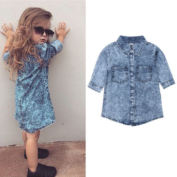 kids clothes girls denim dress children princess dresses 2020 spring autumn fashion boutique baby clothing c717, Red;yellow
kids clothes girls denim dress children princess dresses 2020 spring autumn fashion boutique baby clothing c717, Red;yellow