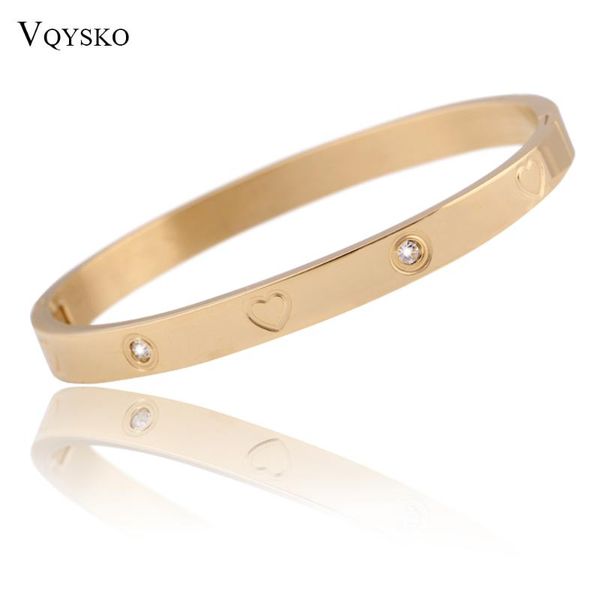 jewelry heart femme bangles with crystals fashion brand pulseira stainless steel bracelet & bangle for women, Black
jewelry heart femme bangles with crystals fashion brand pulseira stainless steel bracelet & bangle for women, Black