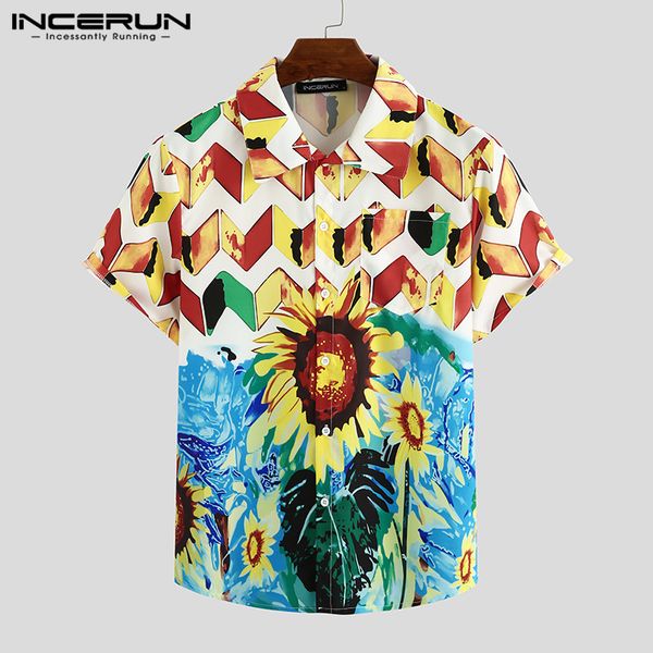 men's casual shirts incerun hawaiian shirt lapel short sleeve 2021 flower printed beach vacation breathable camisa streetwear 7, White;black
men's casual shirts incerun hawaiian shirt lapel short sleeve 2021 flower printed beach vacation breathable camisa streetwear 7, White;black