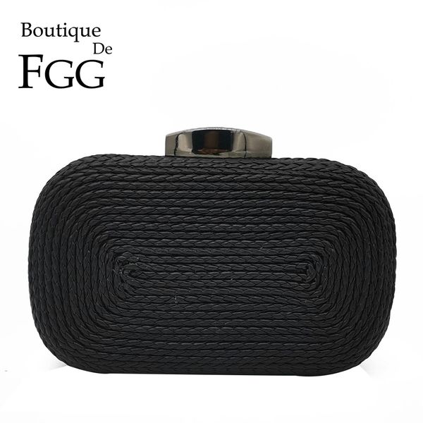 boutique de fgg casual women clutches black evening bag woven knited pu metal clutch bag hard case ladies chain shoulder handbag cj191205
boutique de fgg casual women clutches black evening bag woven knited pu metal clutch bag hard case ladies chain shoulder handbag cj191205