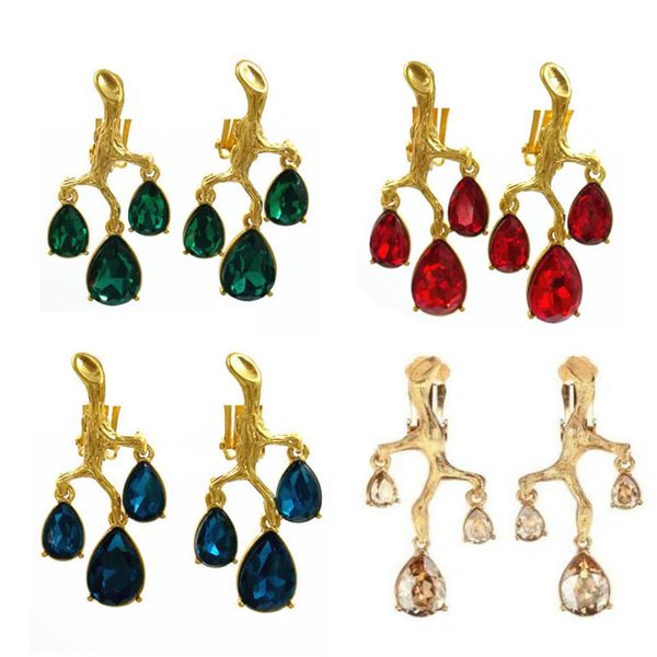 csxjd 2019 new luxury women's jewelry branch crystal without pierced ears ear clip earring, Silver
csxjd 2019 new luxury women's jewelry branch crystal without pierced ears ear clip earring, Silver