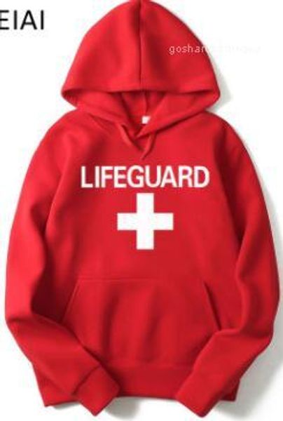 sweatshirts lifeguard mens hoodies spring new hooded long sleeved casual, Black