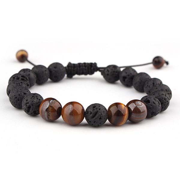 adjustable lava stone beads charm bracelets jewelry healing balance yoga tiger eye bracelet for men women, Black
adjustable lava stone beads charm bracelets jewelry healing balance yoga tiger eye bracelet for men women, Black